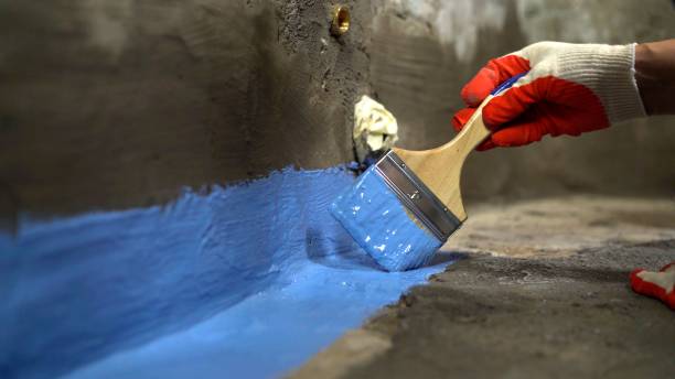 Commercial Waterproofing project at a New Hope, MN business property by SJ Waterproofing Pros